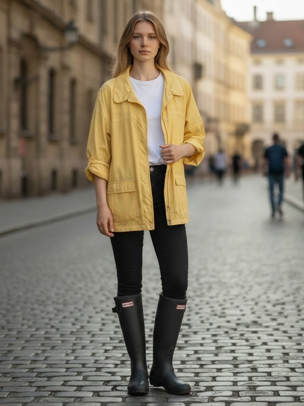 Haband Sunny Yellow Lightweight Utility Jacket